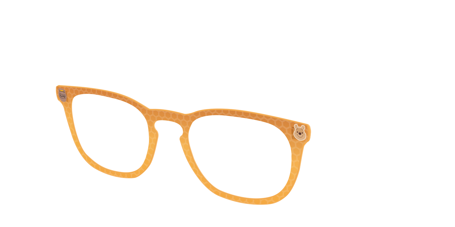 Time for Hunny Crystal Honeycomb - Angle Top Image - Pair Eyewear