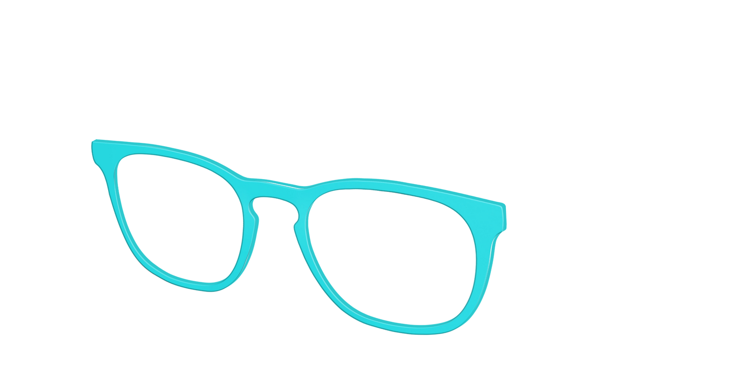 The Turquoise - Angle Top Image - Pair Eyewear