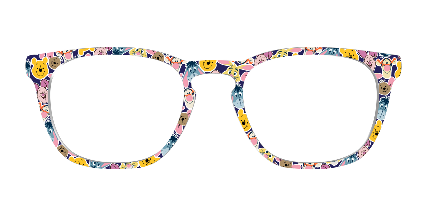Winnie the Pooh & Friends Stickers - Front Top Image - Pair Eyewear