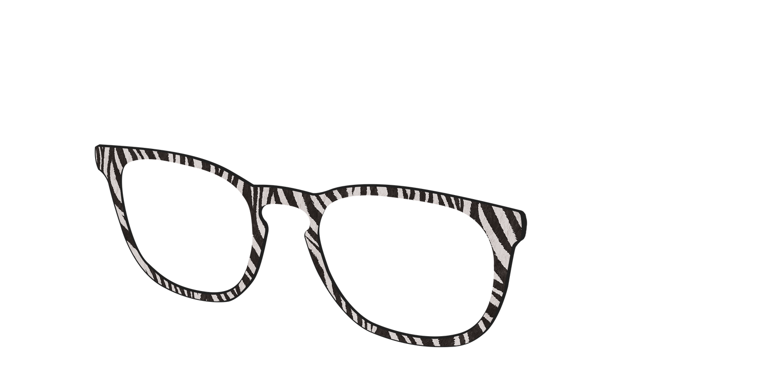 The Zebra Stripes - Angle Top Image - Pair Eyewear