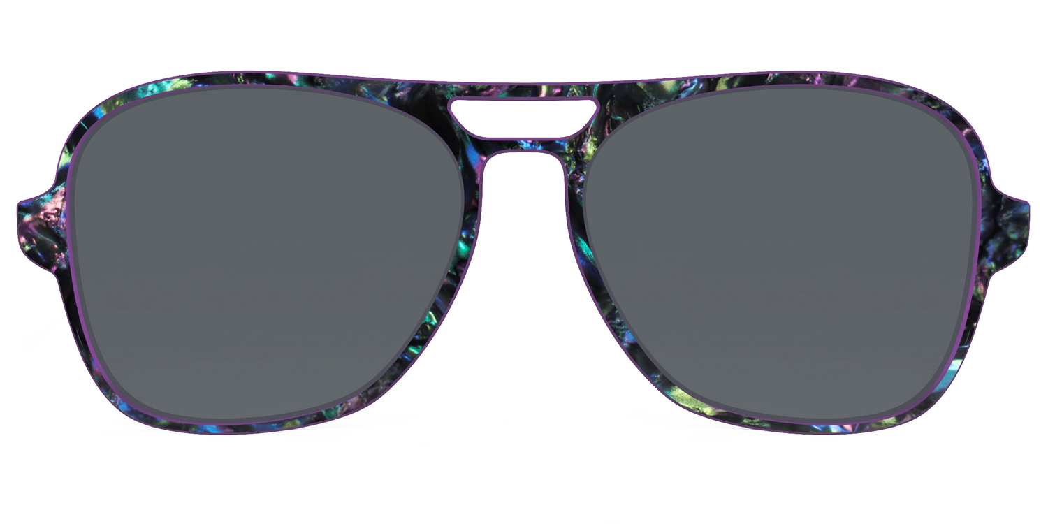 The Polarized Abalone Sun Top - Front Top Image - Pair Eyewear