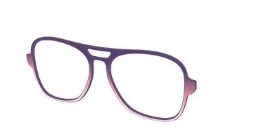 The Acai to Blush Gradient - Angle Top Thumbnail - Pair Eyewear