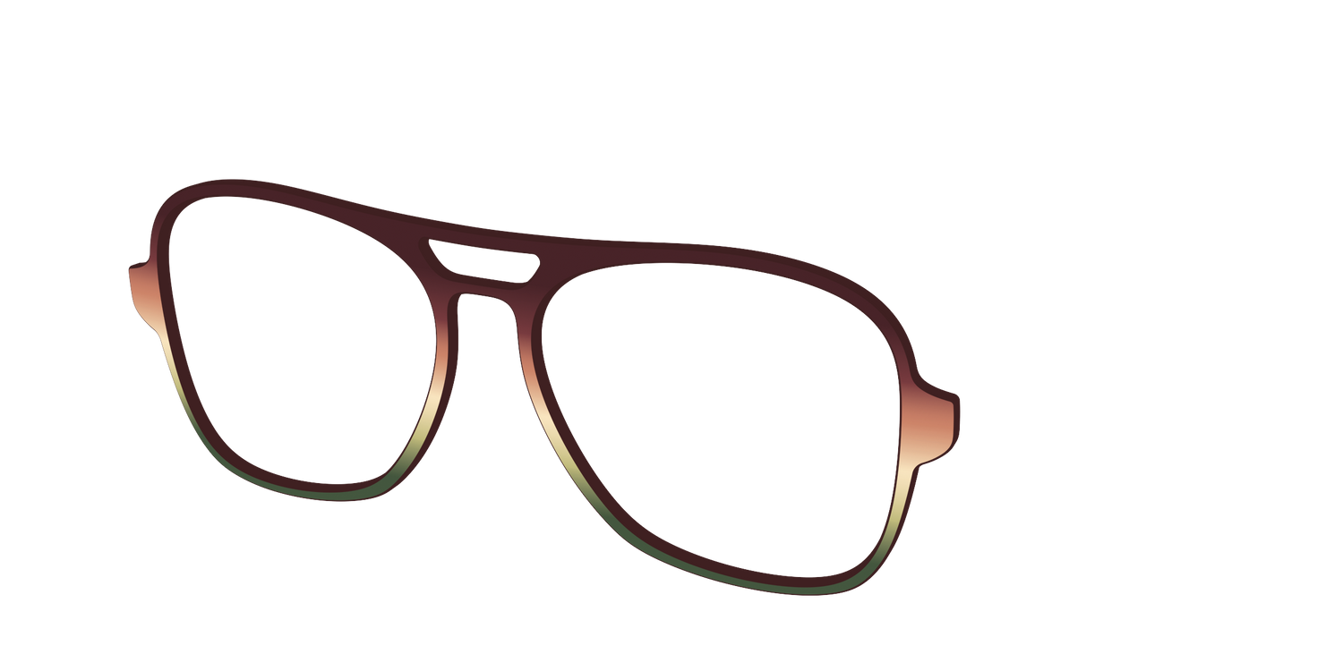 The Acorn to Moss Gradient - Angle Top Image - Pair Eyewear
