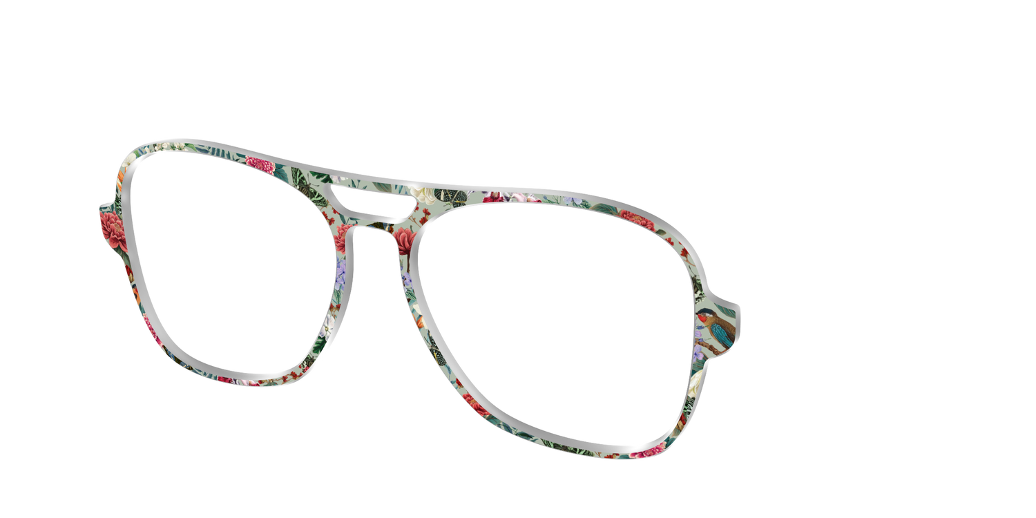 The Antique Floral - Angle Top Image - Pair Eyewear