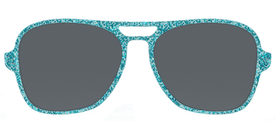 The Polarized Aquamarine Sparkle Sun Top - Front Top Thumbnail - Pair Eyewear