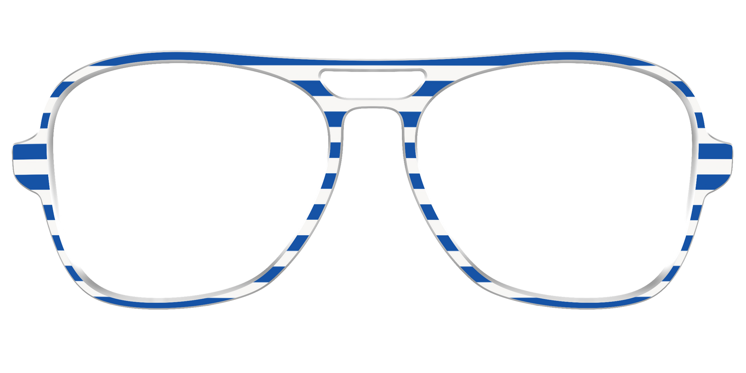The Beach Umbrella Stripes - Front Top Image - Pair Eyewear