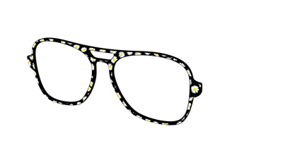 The Black Daisy - Angle Top Thumbnail - Pair Eyewear