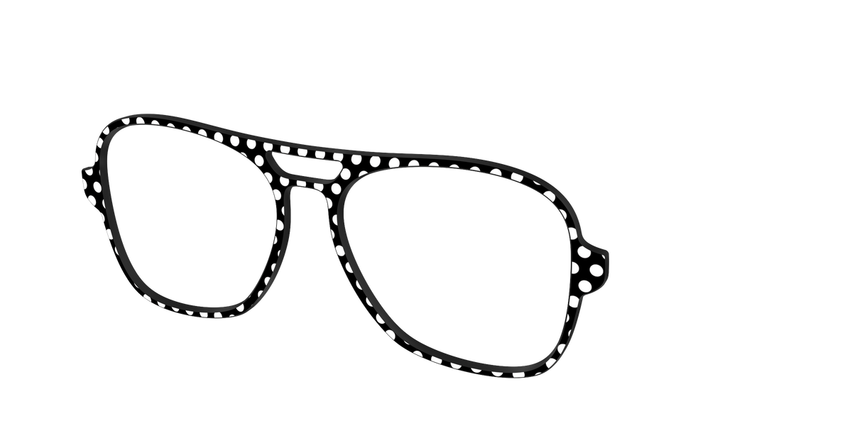 The Black Polka Dots - Angle Top Image - Pair Eyewear