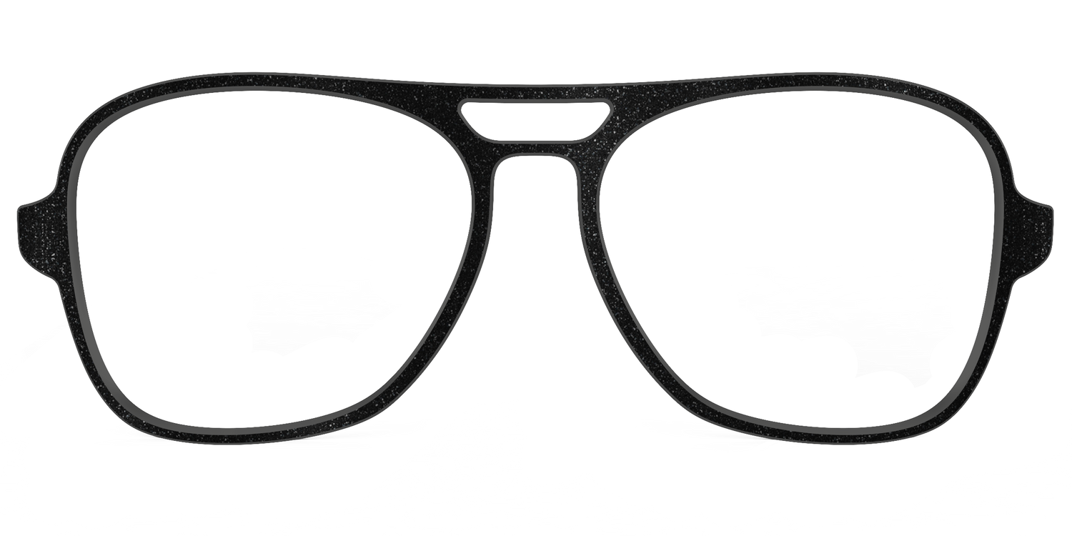 The Black Shimmer - Front Top Image - Pair Eyewear