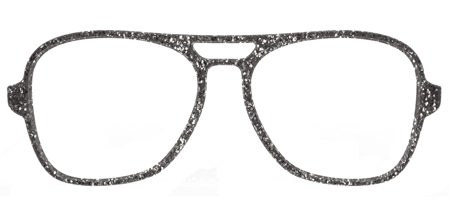 The Black Sparkle - Front Top Image - Pair Eyewear