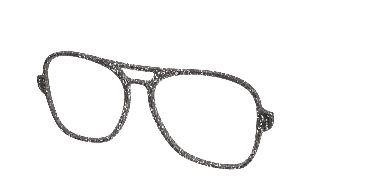 The Black Sparkle - Angle Top Image - Pair Eyewear