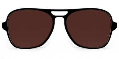 The Black with Brown Golf lens - Front Top Thumbnail - Pair Eyewear