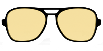 The Black With Citrine Yellow lens - Front Top Thumbnail - Pair Eyewear
