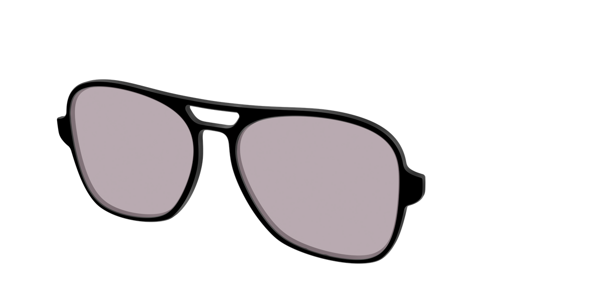 The Black with Gray Gaming lens - Angle Top Image - Pair Eyewear
