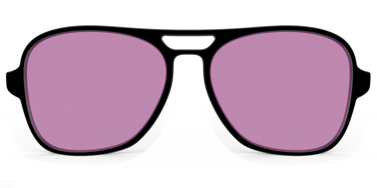 The Black with Pink Racquet Sport lens - Front Top Image - Pair Eyewear