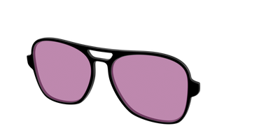 The Black with Pink Racquet Sport lens - Angle Top Thumbnail - Pair Eyewear