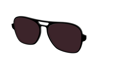 The Black with Water lens - Angle Top Thumbnail - Pair Eyewear