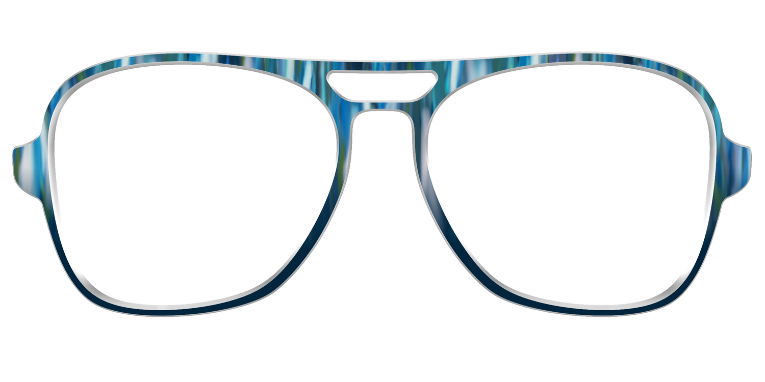 The Blueberry Brushstrokes - Front Top Image - Pair Eyewear