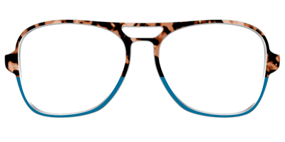 The Bondi Blue Tortoise Split - Front Top Thumbnail - Pair Eyewear