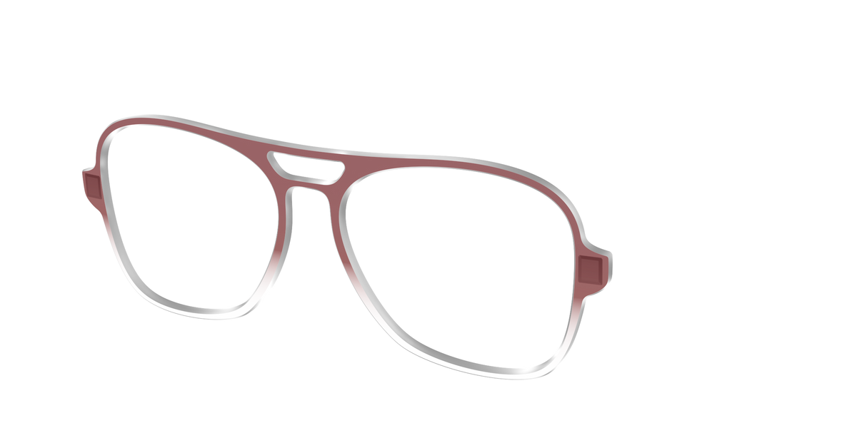 The Burgundy Gradient Crystal - Angle Top Image - Pair Eyewear