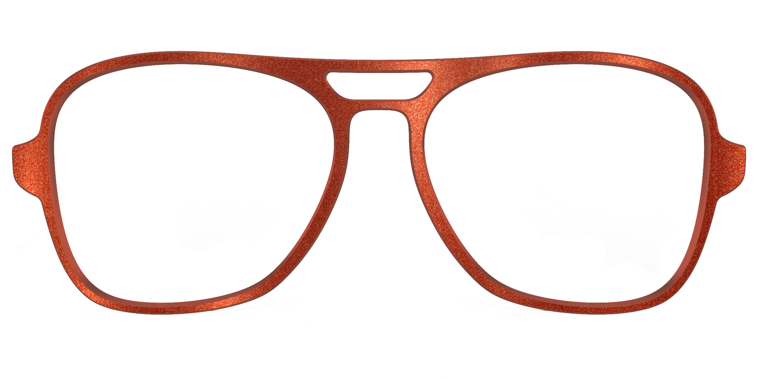 The Burnt Orange Shimmer - Front Top Image - Pair Eyewear