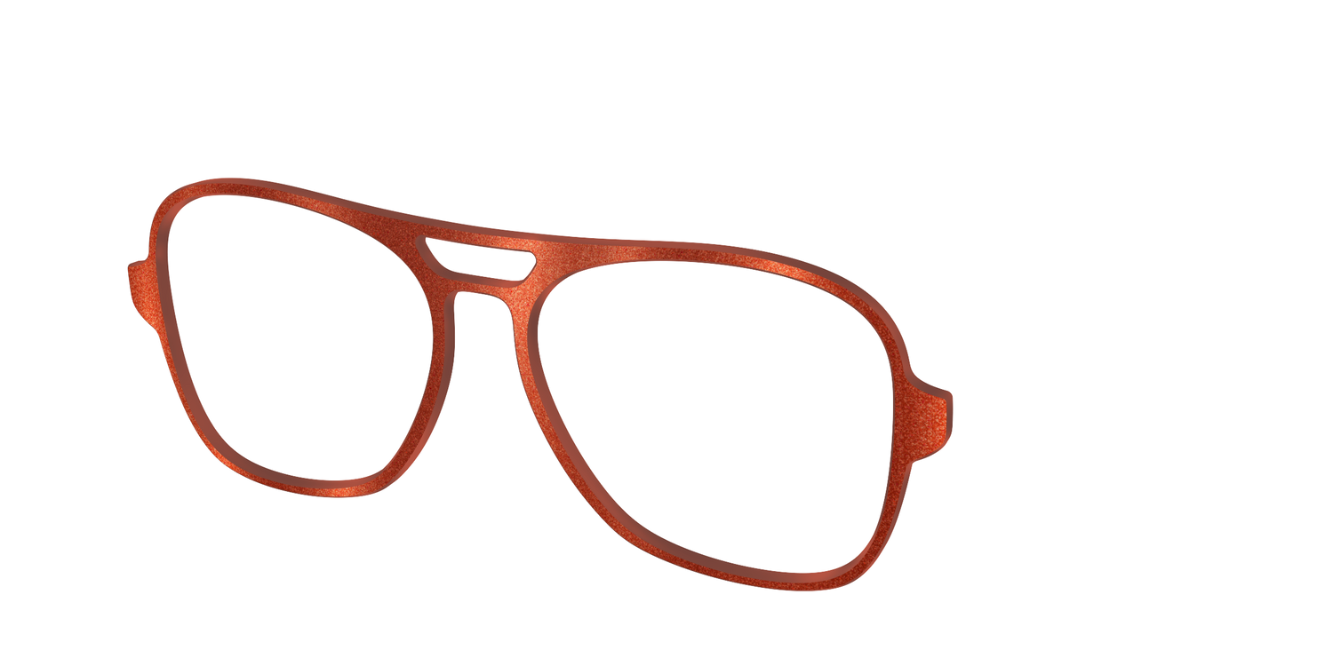 The Burnt Orange Shimmer - Angle Top Image - Pair Eyewear