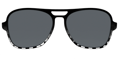 The Polarized Checkerboard Fade Sun Top - Front Top Thumbnail - Pair Eyewear