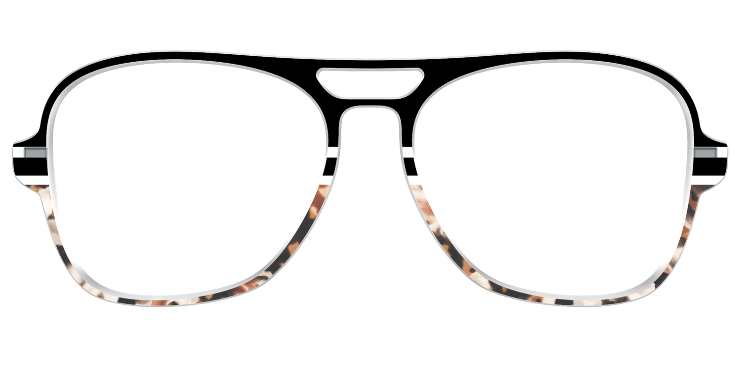 The Chic Tortoise Crystal Split - Front Top Image - Pair Eyewear