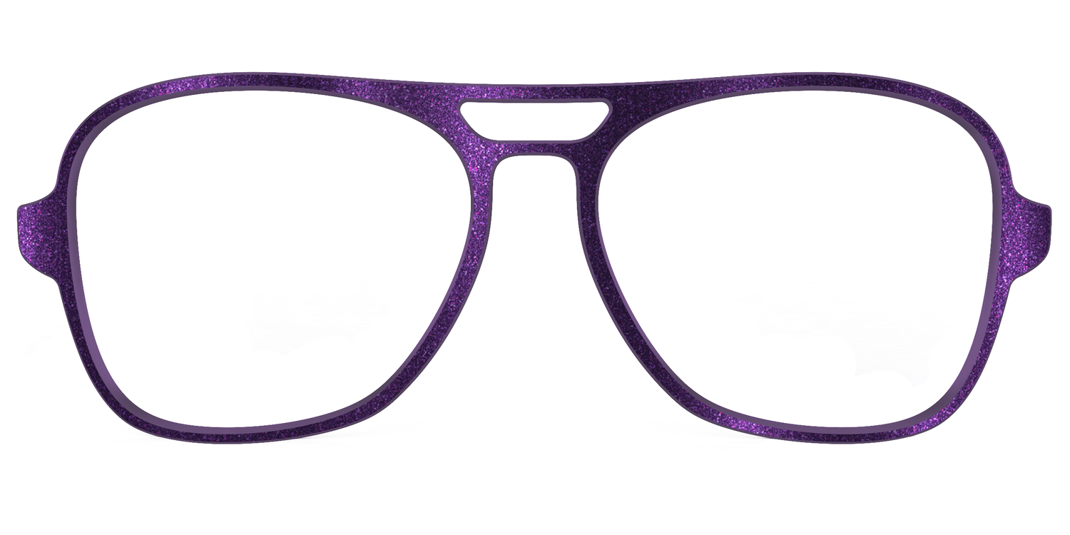 The Deep Purple Shimmer - Front Top Image - Pair Eyewear