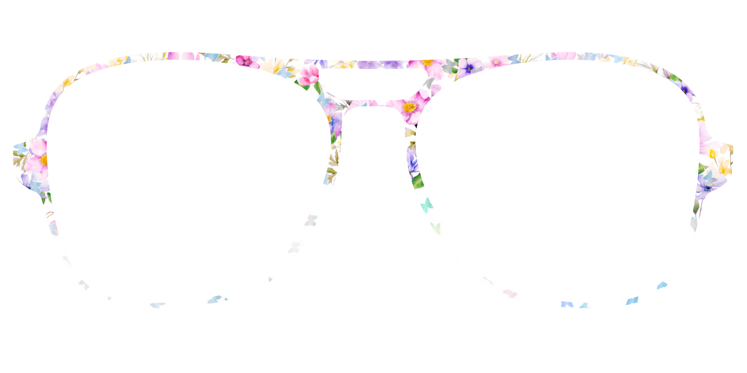 The Delicate Flower Crown with Butterfly Glitter - Front Top Image - Pair Eyewear
