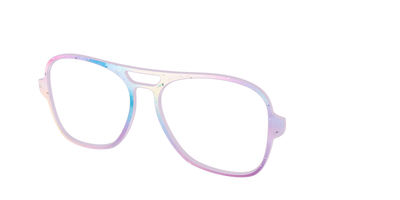 The Dreamy Pastel with Holographic Glitter - Angle Top Thumbnail - Pair Eyewear