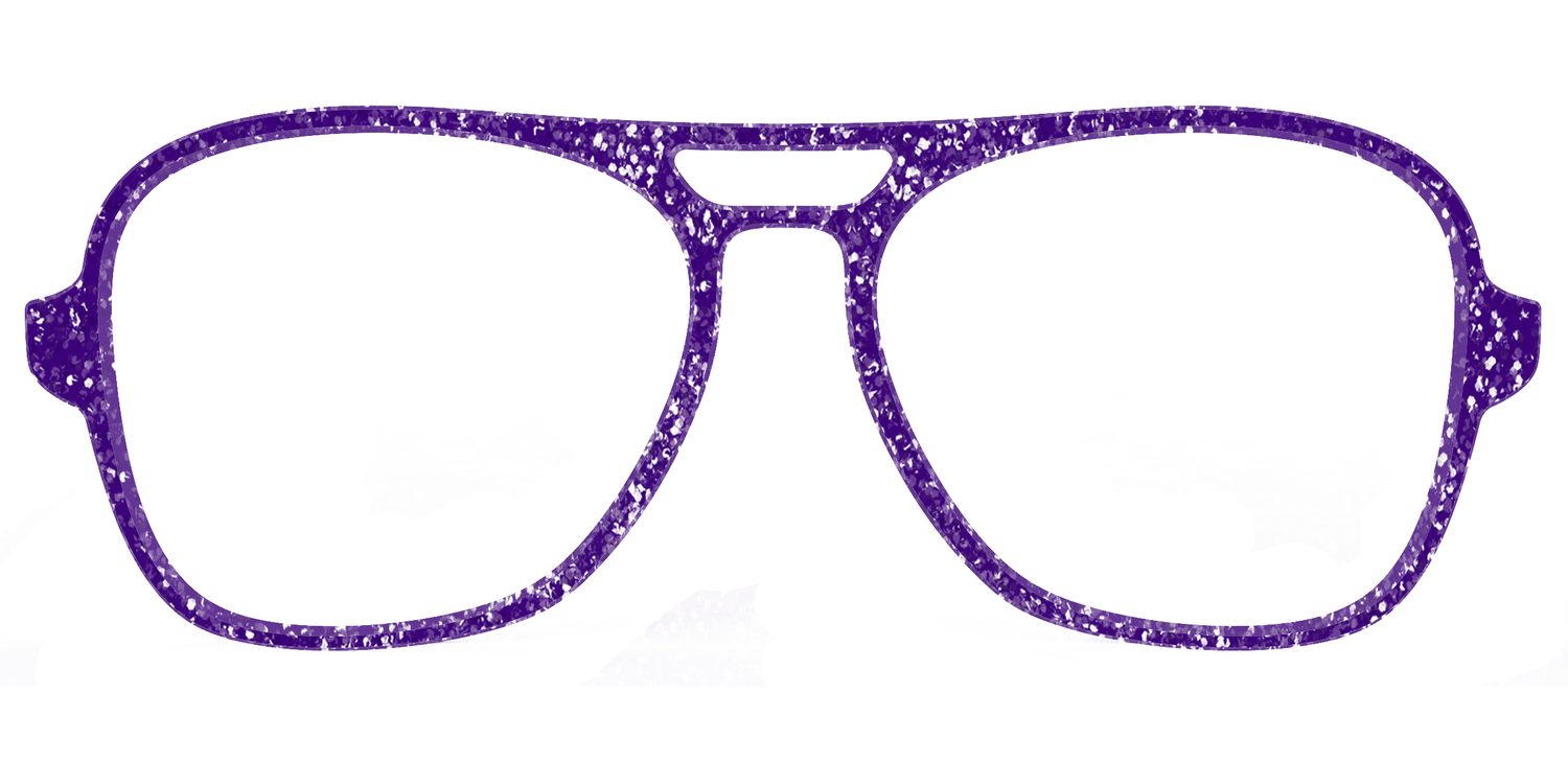 The Electric Purple Sparkle - Front Top Image - Pair Eyewear