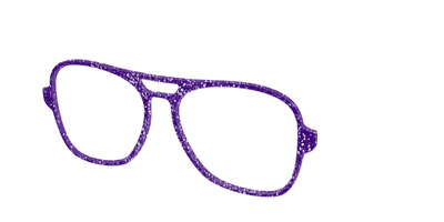 The Electric Purple Sparkle - Angle Top Thumbnail - Pair Eyewear
