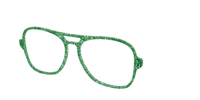 The Emerald Sparkle - Angle Top Thumbnail - Pair Eyewear