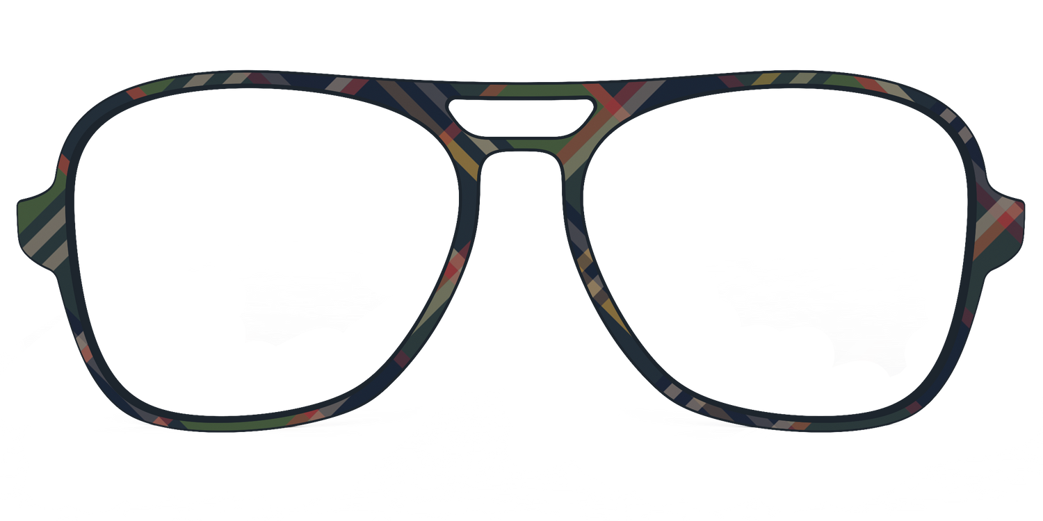 The Flannel Plaid - Front Top Image - Pair Eyewear