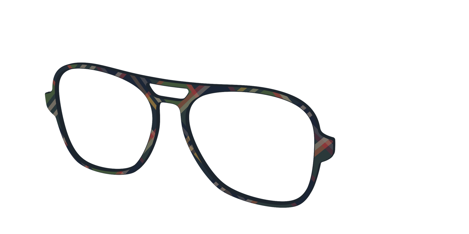 The Flannel Plaid - Angle Top Image - Pair Eyewear
