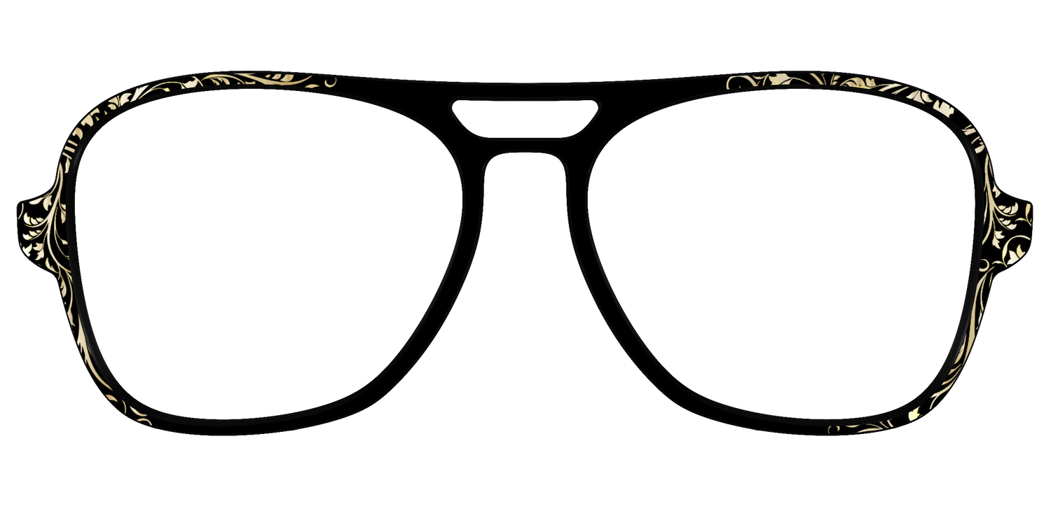 The Gold Foil Vines - Front Top Image - Pair Eyewear