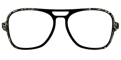 The Gold Foil Vines - Front Top Thumbnail - Pair Eyewear