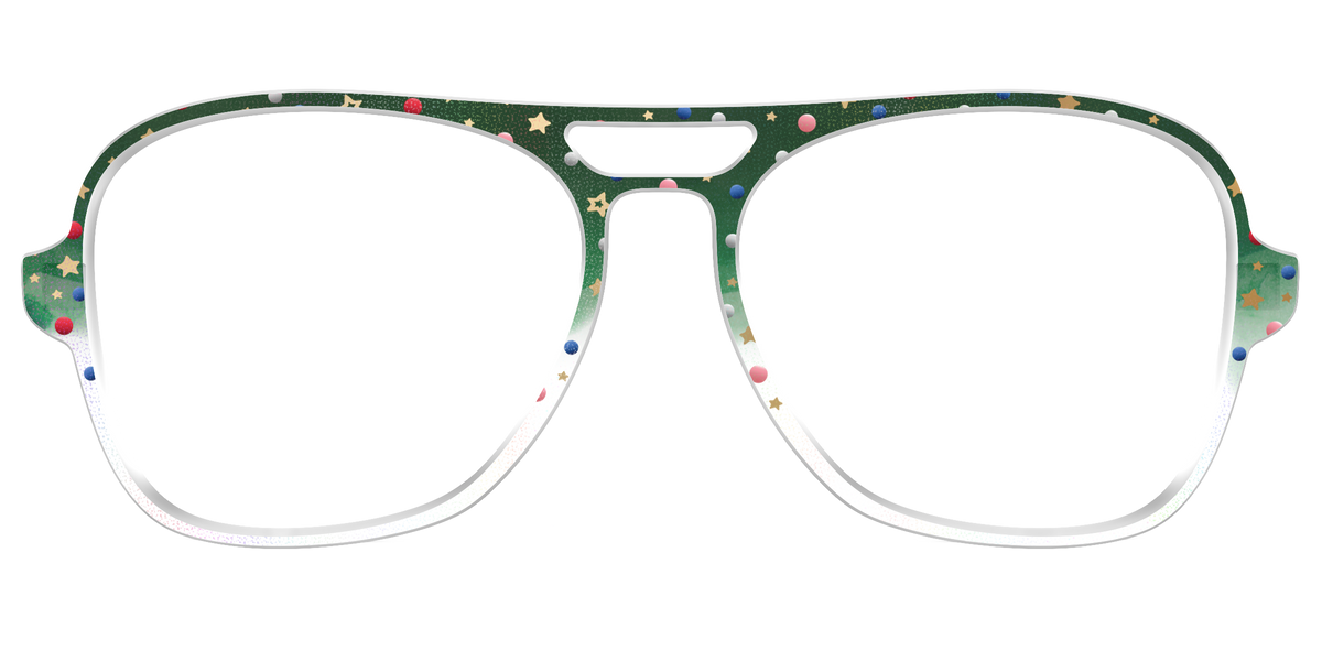 The Holiday Bauble with Foil Crystal - Front Top Image - Pair Eyewear