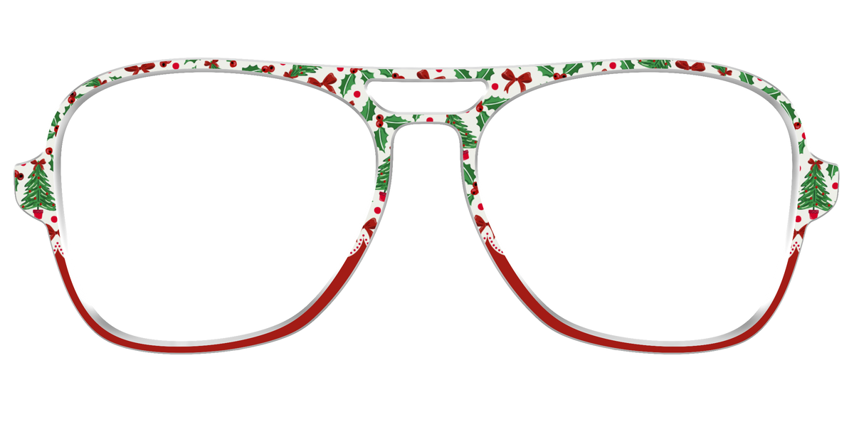 The Holly Jolly Split - Front Top Image - Pair Eyewear