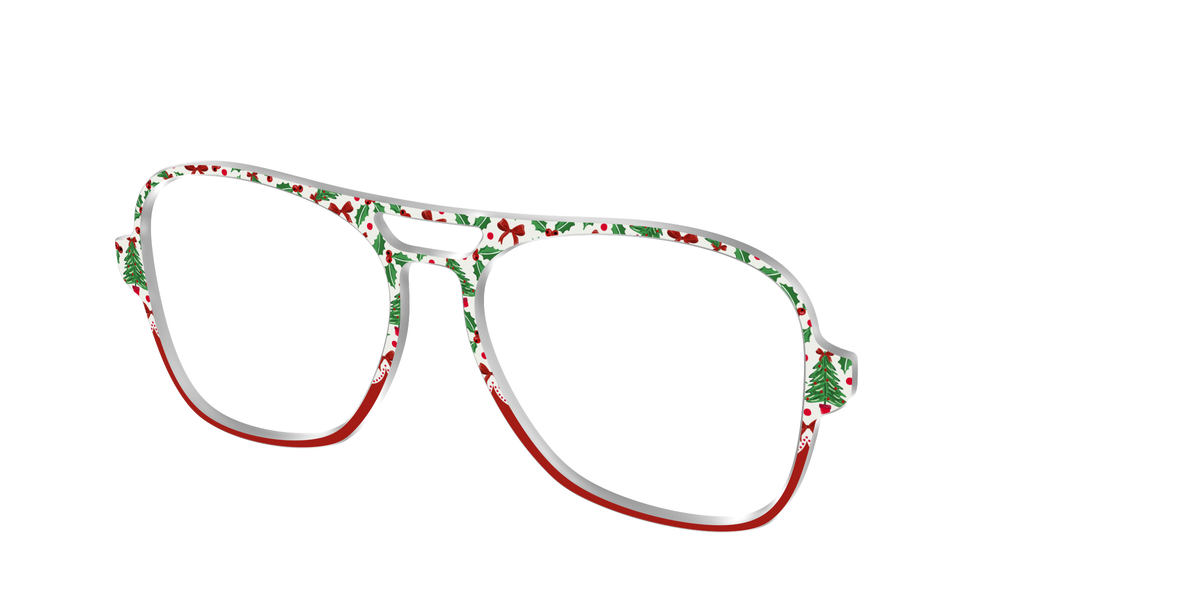 The Holly Jolly Split - Angle Top Image - Pair Eyewear
