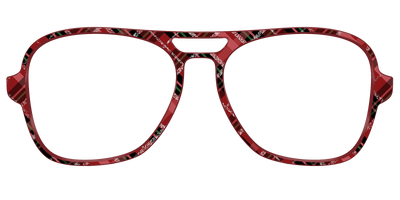 The Holly Plaid with Glitter - Front Top Thumbnail - Pair Eyewear