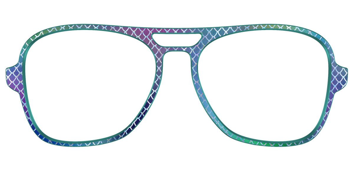 The Holographic Dragon Scales - Front Top Image - Pair Eyewear