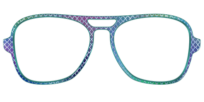 The Holographic Dragon Scales - Front Top Thumbnail - Pair Eyewear
