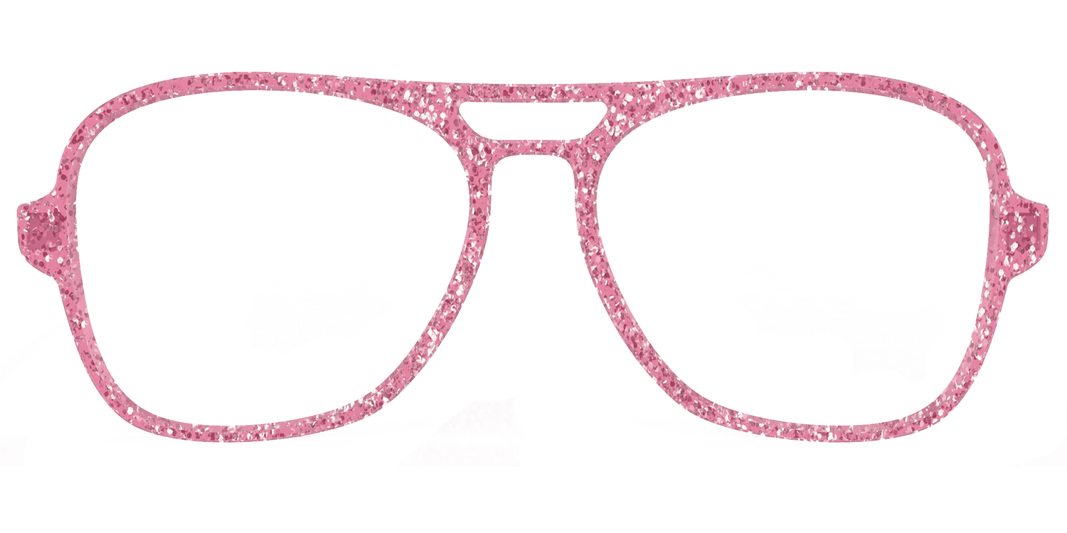 The Hot Pink Sparkle - Front Top Image - Pair Eyewear