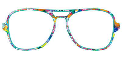 The Imaginative Tortoise with Bubble Glitter - Front Top Thumbnail - Pair Eyewear