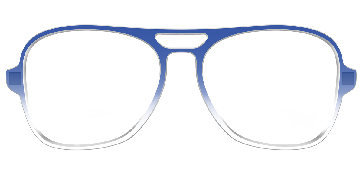 The Indigo Gradient Crystal - Front Top Image - Pair Eyewear