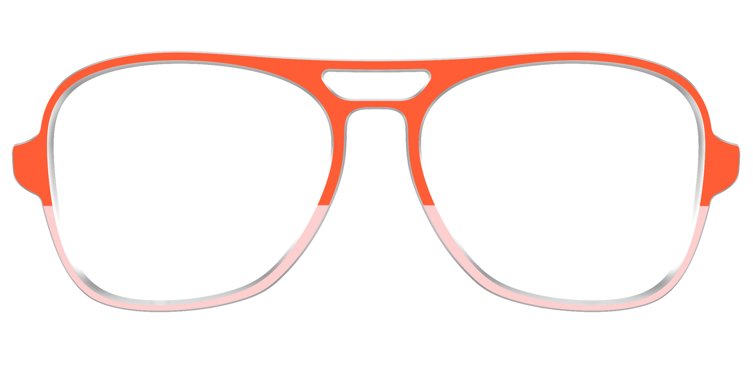 The Jasper & Venetian Pink Split - Front Top Image - Pair Eyewear
