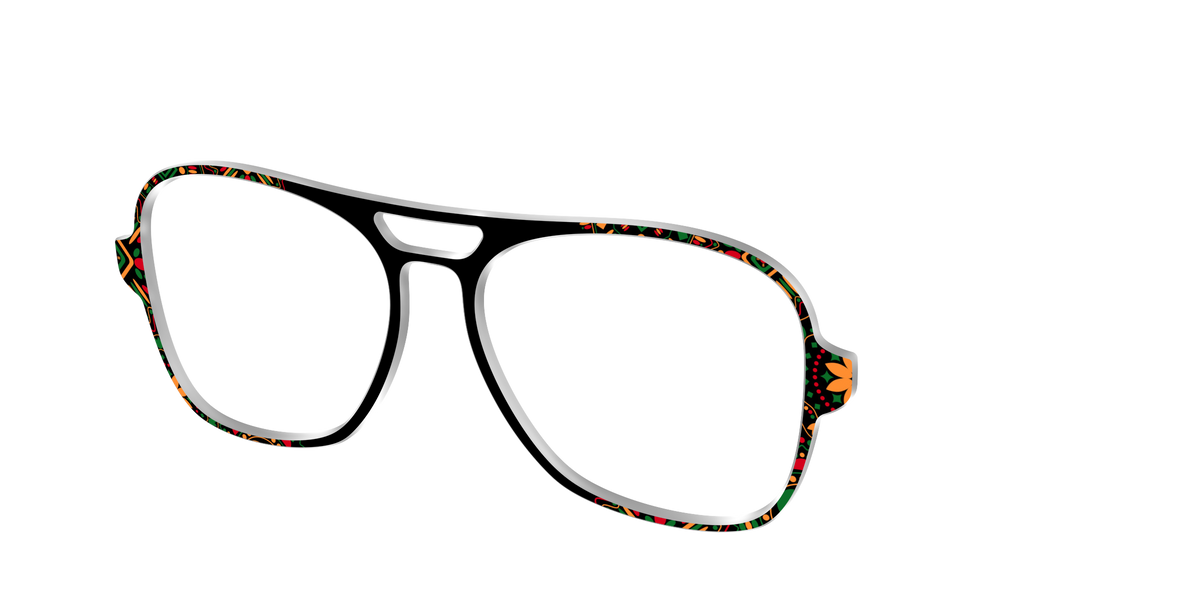 The Kwanzaa Medallion - Angle Top Image - Pair Eyewear
