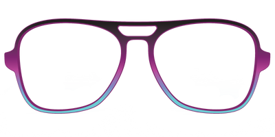The Licorice to Seafoam Gradient - Front Top Thumbnail - Pair Eyewear